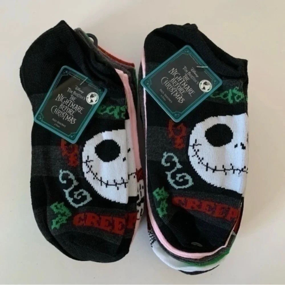 NWT. DISNEY The Nightmare Before Christmas 12 Pairs of Socks